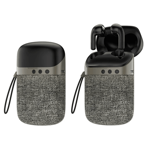 2 in 1 Wireless Speaker with TWS Earphone