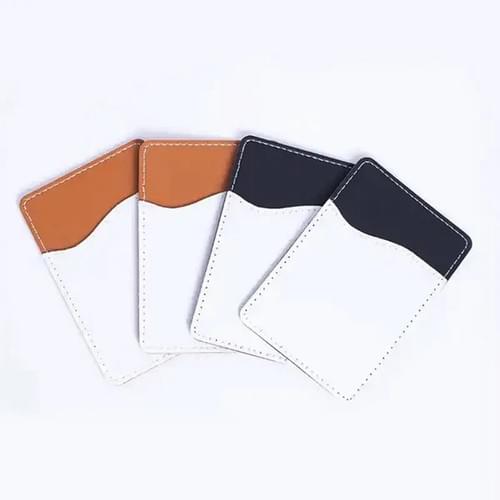 Porta Tarjetas Para Celular Para Sublimar (Negro y Café)