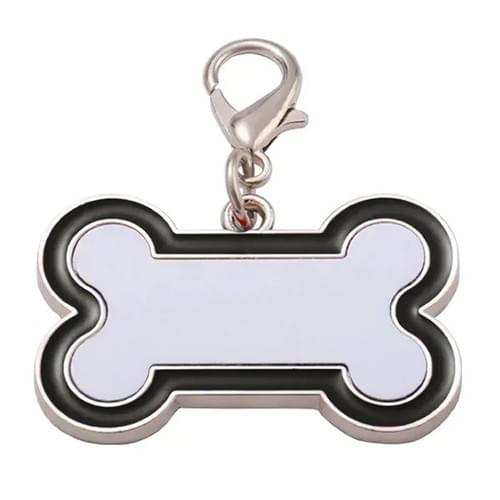 Placa para mascota para sublimar con forma de hueso