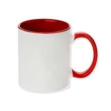 Taza 11oz con oreja y fondo de color