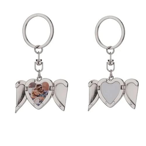 Llavero Corazón con Alas