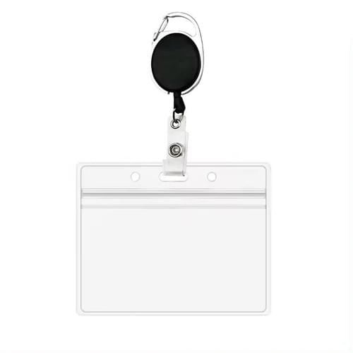 Porta Gafete Horizontal o Vertical con correa