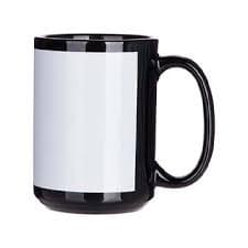 Taza negra 15 oz