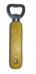 Abridor de botellas con mango de madera