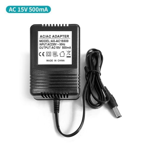 AC/AC Adapter 15V ac 500mA Power Adapter AC Transformer
