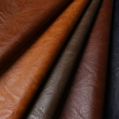 Vintage crazy horse pattern soft semi-PU leather