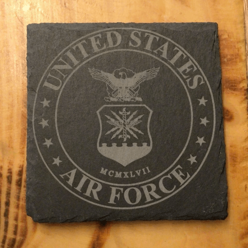 Custom Slate Coasters-Military Branches - Set of 4 (Air Force)