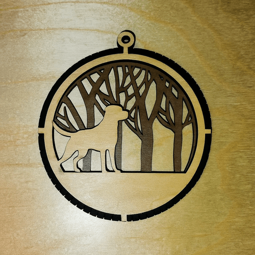 2 Layered Dog Keepsake/Ornament (Double Sided) -General