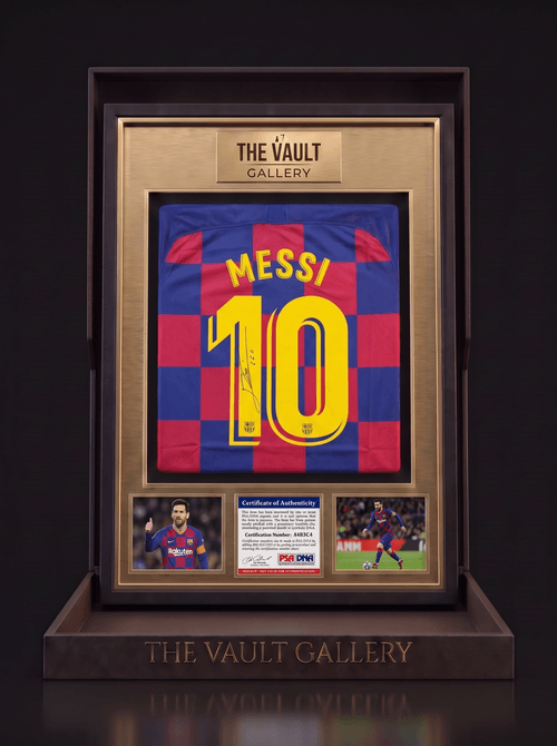 Lionel Messi Signed FC Barcelona 2019/20 Home Jersey #10 – PSA Certified