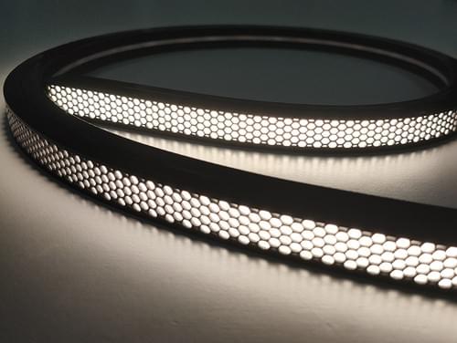 16 x 16mm Black Anti-Dazzle Outdoor LED Strips Neon