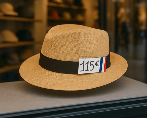 Classic Panama Hat with French Elegance