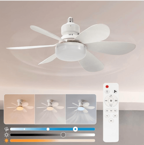 HL-GH520 E27 Round ceiling fan with LED +remote+timer