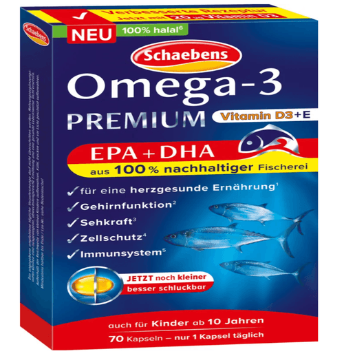 Schaebens Omega-3 Premium 70kapseln