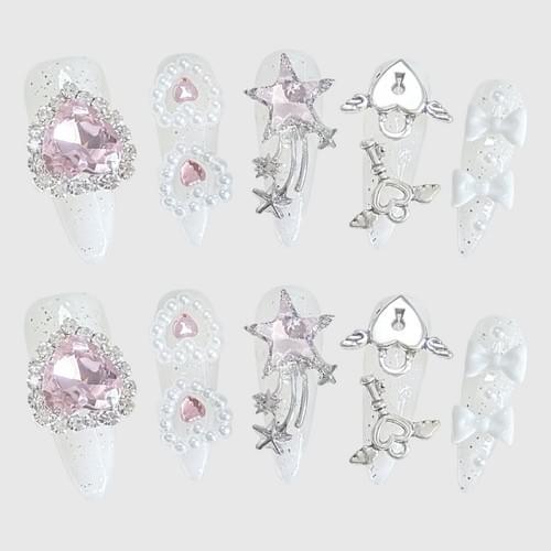 Magical Heart Key Press-On Nails
