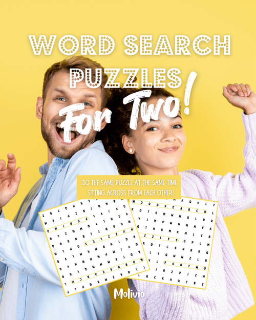 Word Search Puzzles for Two!: Do the Same Puzzle at the Same Time Sitting Across From Each Other