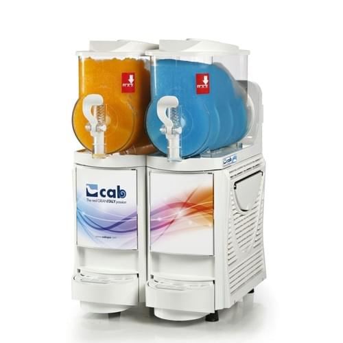 مكينة سلاش 2 حوض 6 لتر ابيض ايطالي CAB FABY CREAM