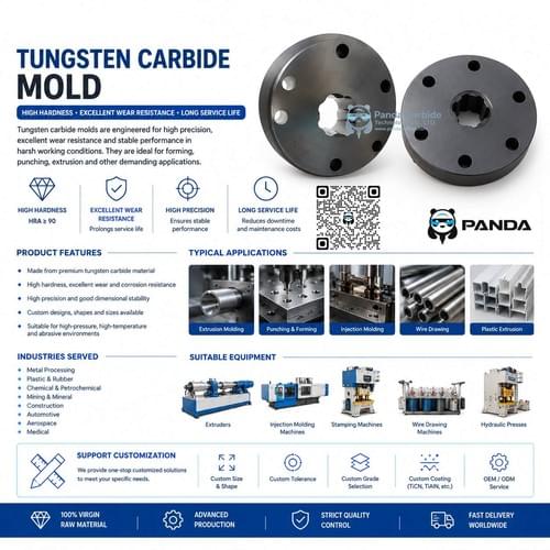 Tungsten Carbide Internal Spline Extrusion Die | High Precision Cold Heading Die Sleeve