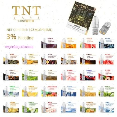 【TNT煙彈】電子煙彈4ml/一盒三顆 一代電子霧化彈-TW蒸汽樂園