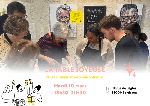 La tablée des voisins du 10/03/26 : Venez apprendre et vous rencontrer !