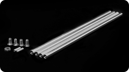 Beams - 4 1-ft Aluminium Alloy Rods that Can Be Joined to Form 2 2-ft Rods, DIY for Cage