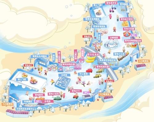 Harbin Ice and Snow World Guide Map