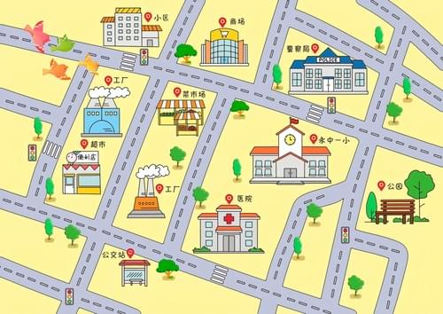 Hand-Drawn Community Map