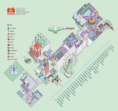 Tsingtao Beer Museum Guide Map