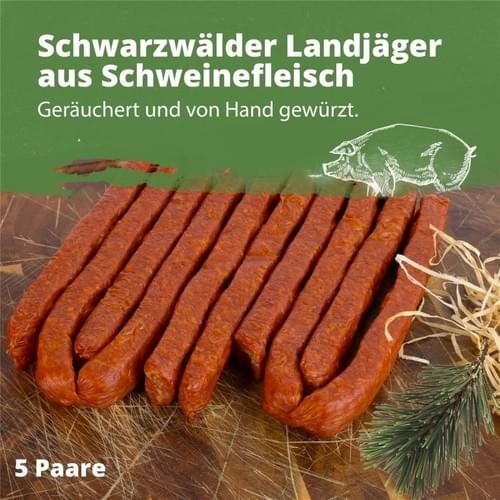 5 Paar Landjäger * in Vacuum verpackt