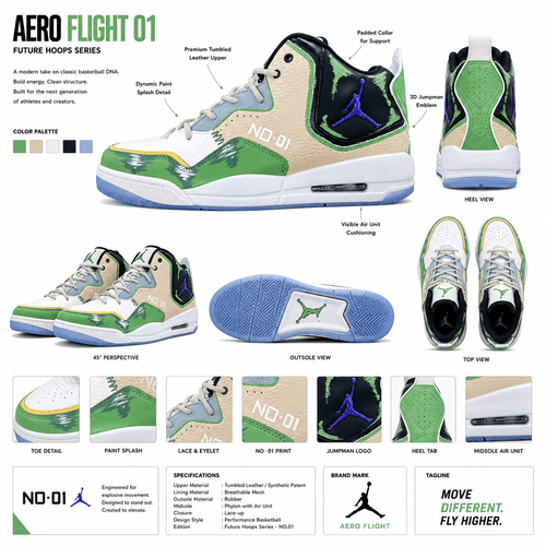 Modified shoes-Courtside 23 HEN