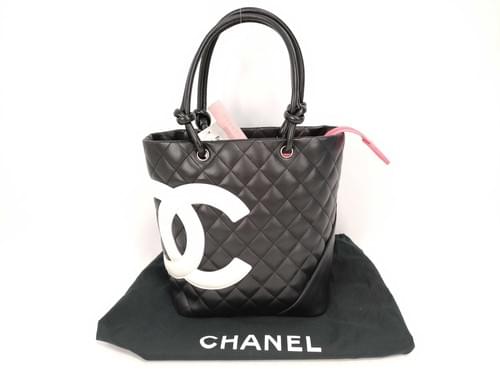 CHANEL 康鹏系列 中号 黑白配色 托特包