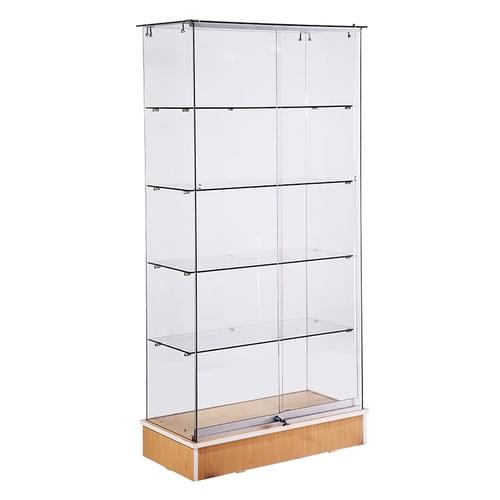 The SAGW4 Frameless Glass Display Case features a sleek