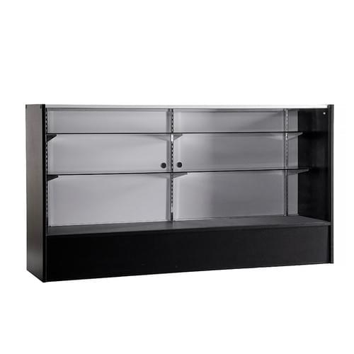 Wood Full Vision Display 70 Inch Showcase with Adjustable Glass Shelving/FS6
