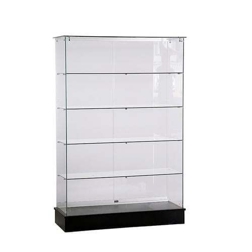 SAGW3 182.5cm Frameless Glass Display Case | Sliding Locking Doors & Adjustable Shelves