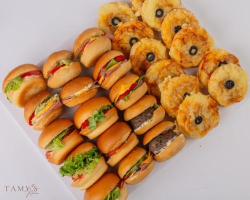 Gathering Box – Brioche Sandwiches & Mini Pizzas 30 pcs (بوكس التجمع – ساندويتشات بريوش وبيتزا صغيرة