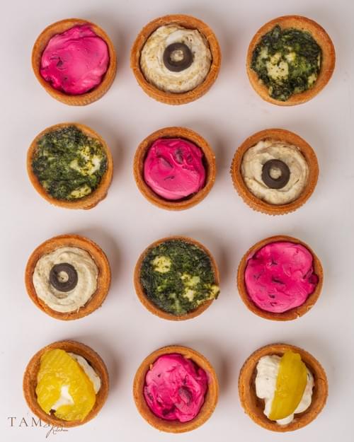Gourmet Savory Tarts 15 pcs | (تارت مالح فاخر – ١٥ قطعة)