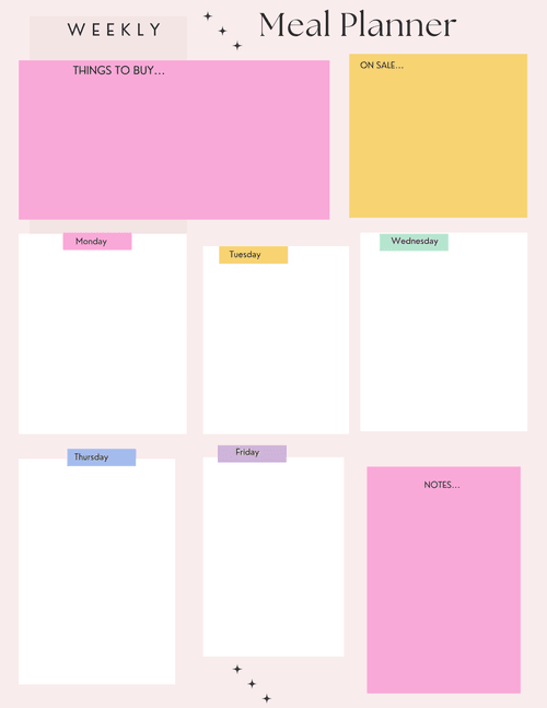 Meal Plan, Prep, Shop