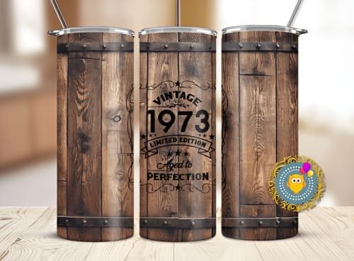 BirthdayTumbler Wrap: 20oz Skinny Tumbler PNG (Digital Download