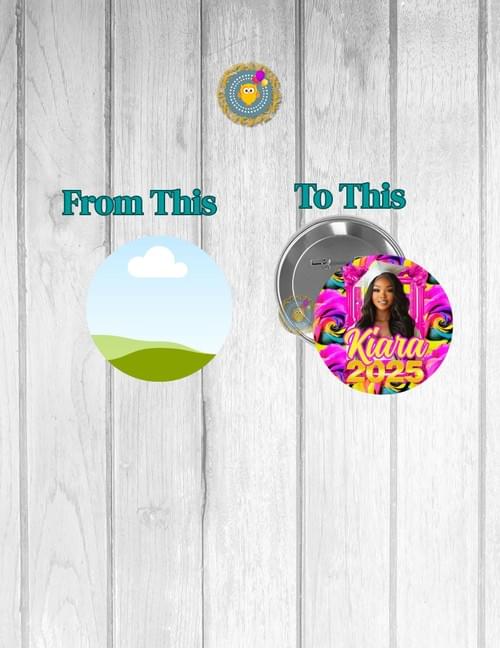 Button Templates | Button Pin Template | Button Pin Blanks | Memorial Button Pins | Memorial Buttons