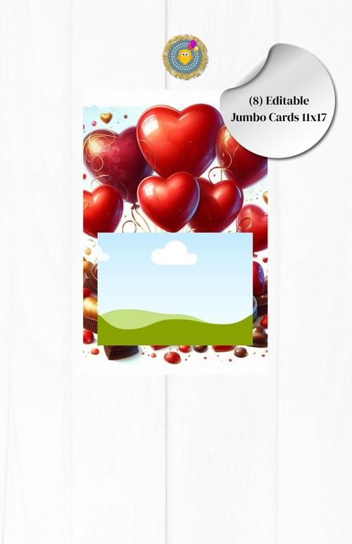 Valentine's Day Jumbo Card | Valentine's Day Jumbo Treat Card | Jumbo Treat Cards | Valentines Day J