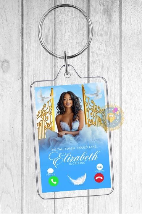 Memorial Keychain Templates: Editable Remembrance Keepsake (Canva Pro, Digital Download)