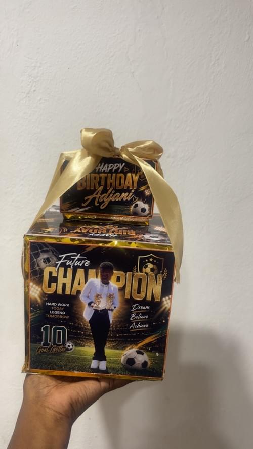 Custom Photo Cube Money Pull Gift Box