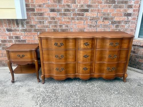 Vintage Bassett Dresser + Nightstand