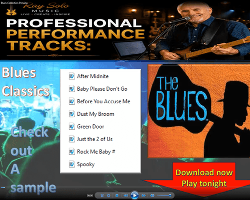 Ray Solo's Performance tracks BLUES collection