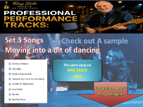 Ray Solo's Premium Professional Performance Tracks SET 3
