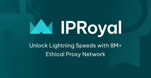 IPRoyal Premium Proxy Service.