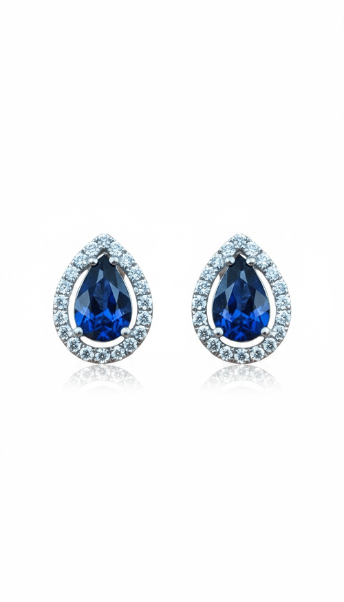 Aretes Gota Zafiro
