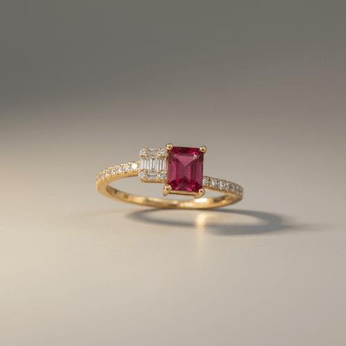 Anillo Tú & Yo Rubí