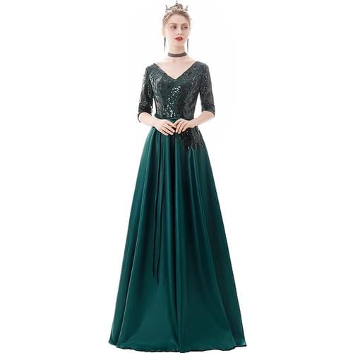 Robe de Soirée Glamour manches 3/4
