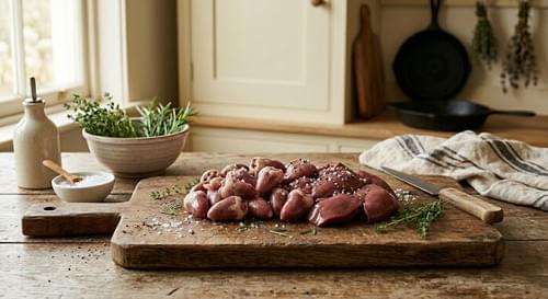 Frozen Chicken Hearts and Livers