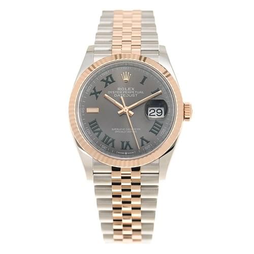 全新 ROLEX 勞力士 恒動日誌型 DATEJUST 126231-0029 溫布頓風格 綠羅馬數字 石板灰色